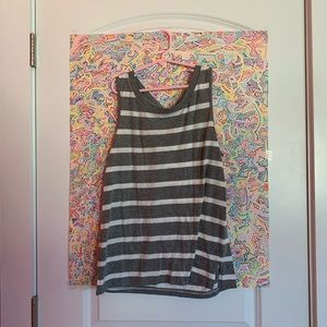 Heather Gray Striped Tank
